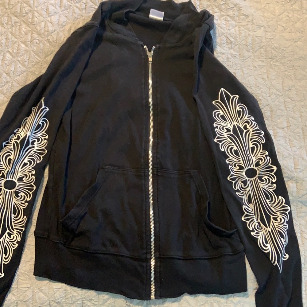 Chrome Hearts zip up sweater
